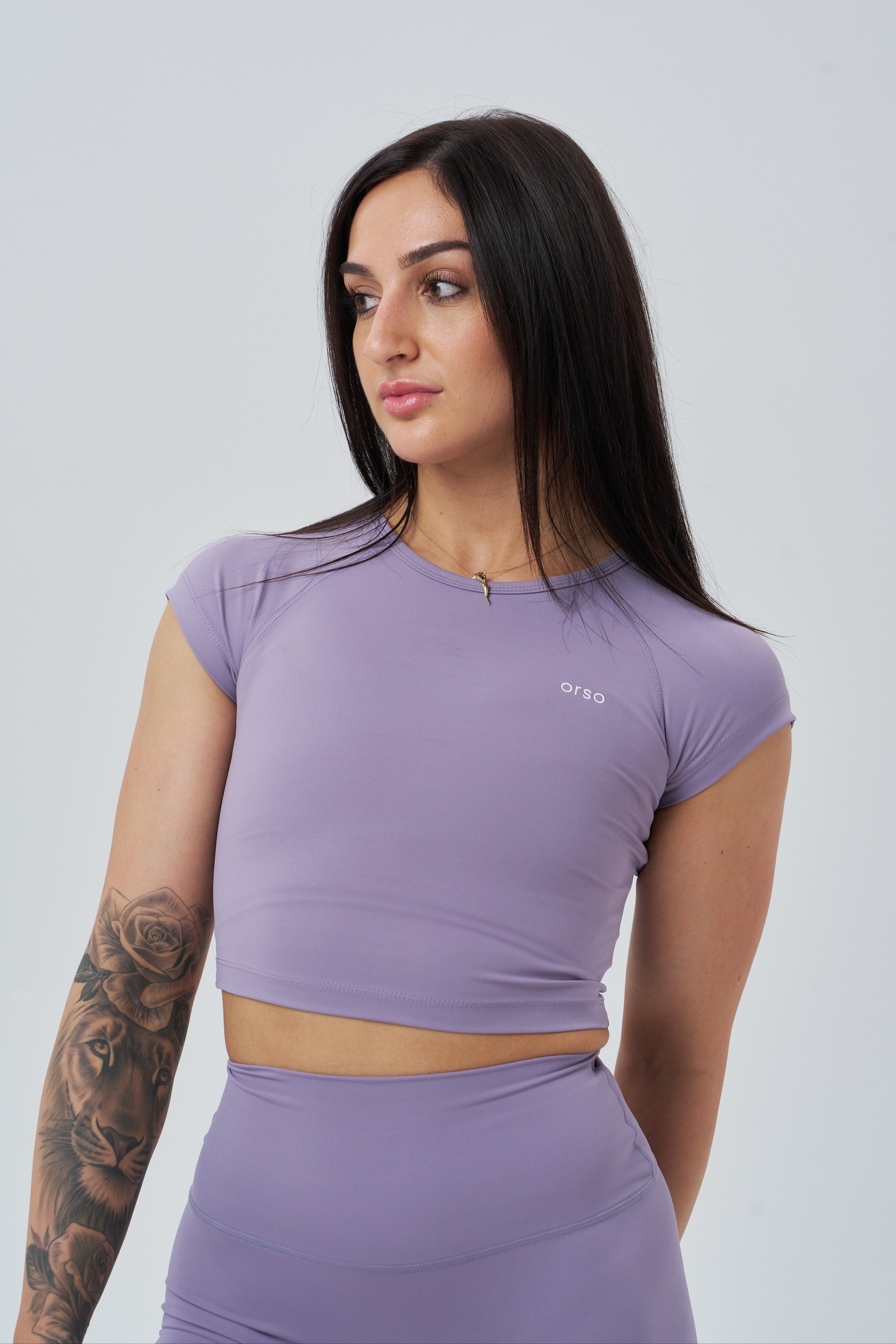 SeaButter™ Essential Crop Tee - Delicate Purple