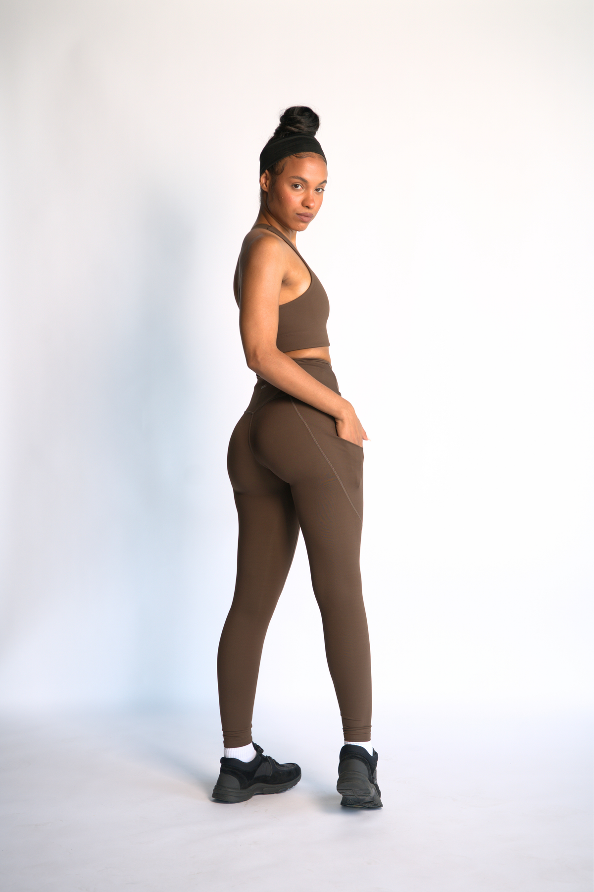 SeaStorm™ Pockets - Cocoa Nib - Leggings - Orso Activewear