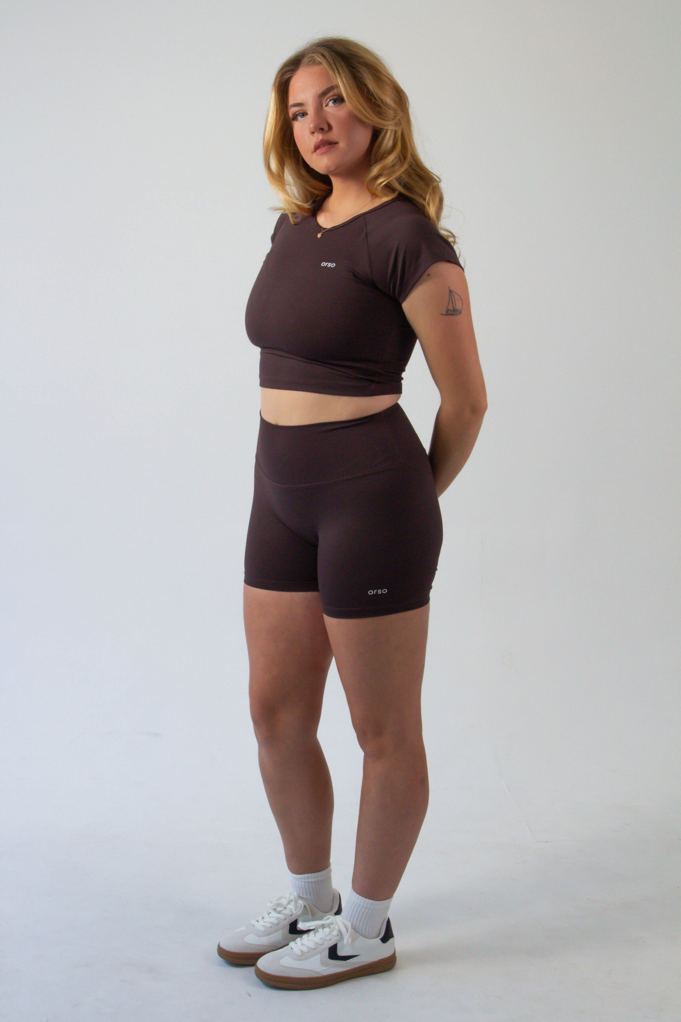 SeaButter™ Essential Crop Tee - Espresso Martini