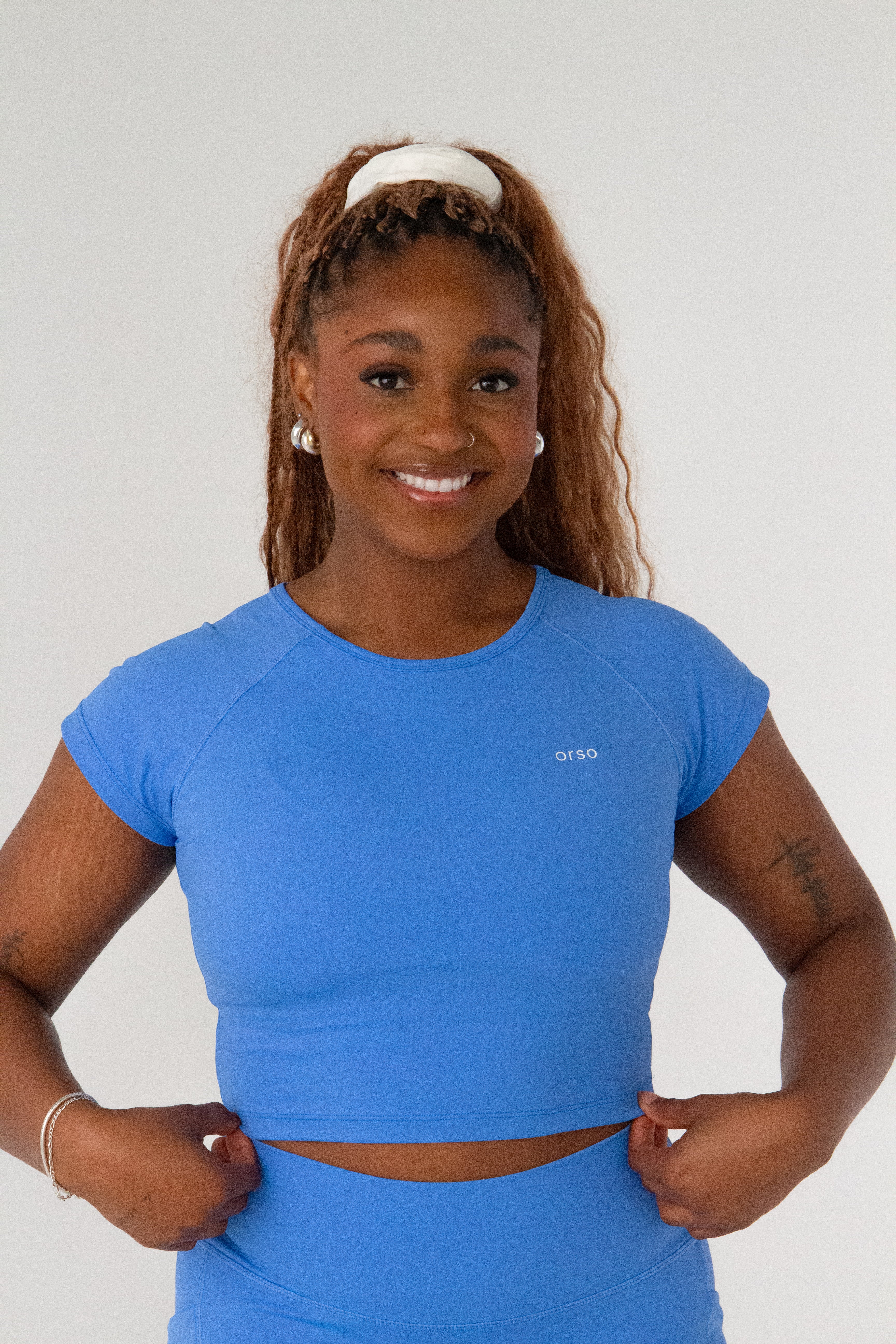 SeaButter™ Essential Crop Tee - Curacao